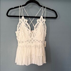 Free People White Lace Women’s Top